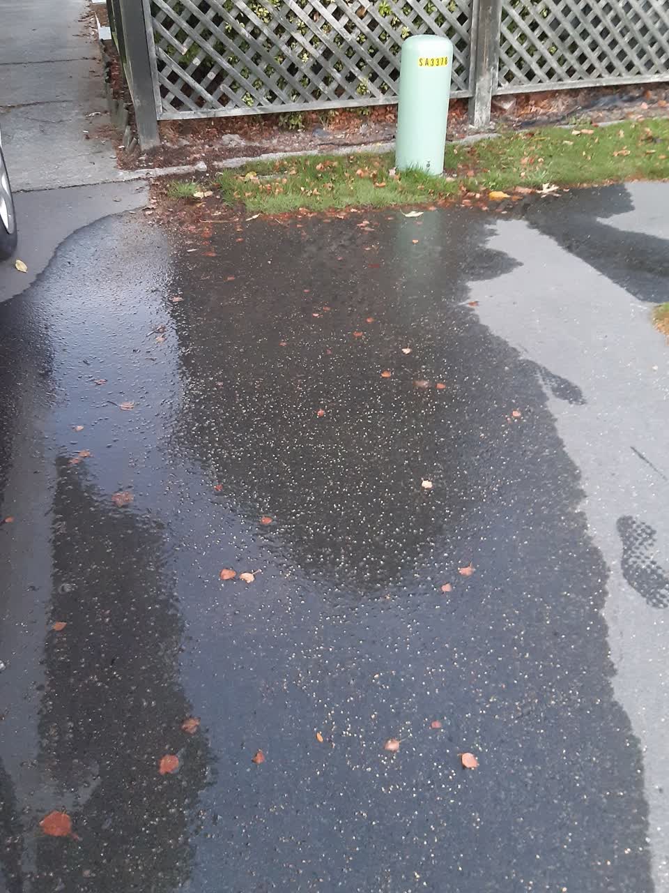 The photograph attached to this flooding report