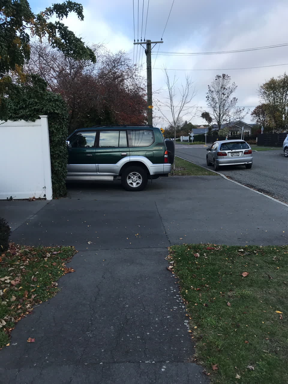 The photograph attached to this roading/streets report