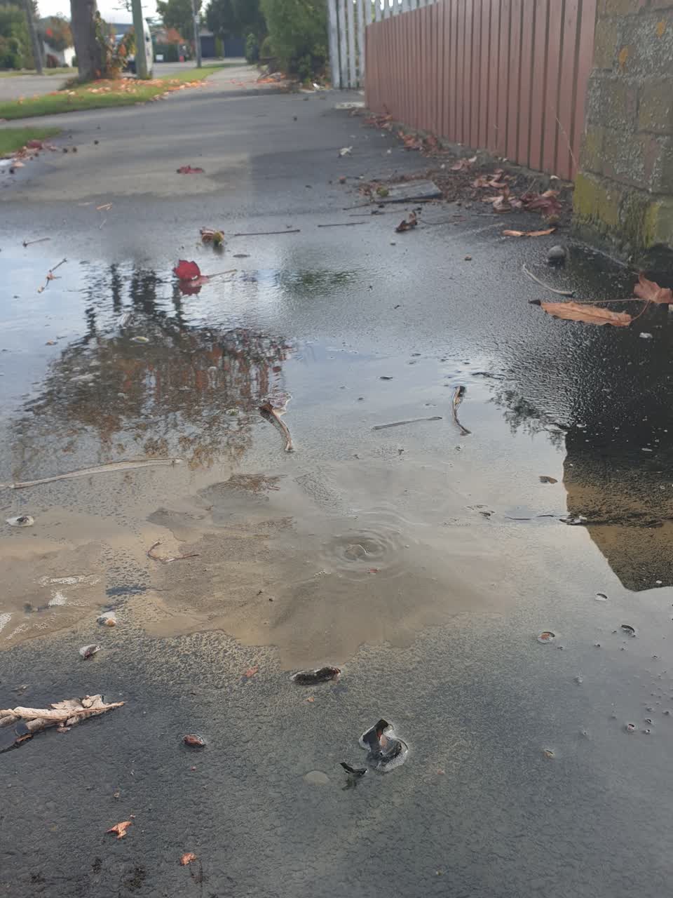 The photograph attached to this flooding report
