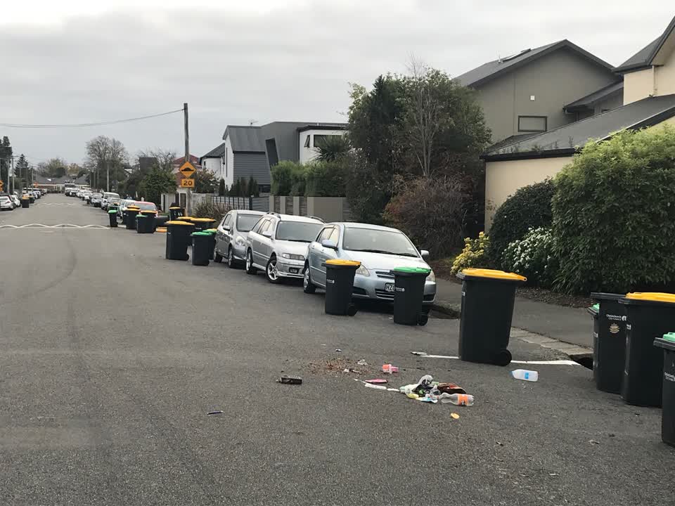 The photograph attached to this rubbish/recycling report