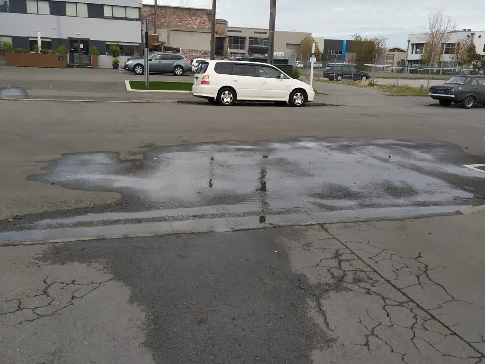 The photograph attached to this flooding report