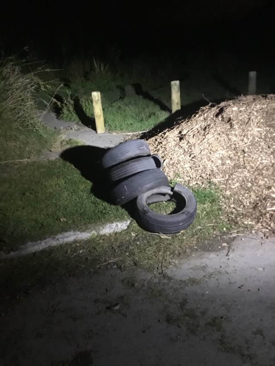 The photograph attached to this rubbish/recycling report