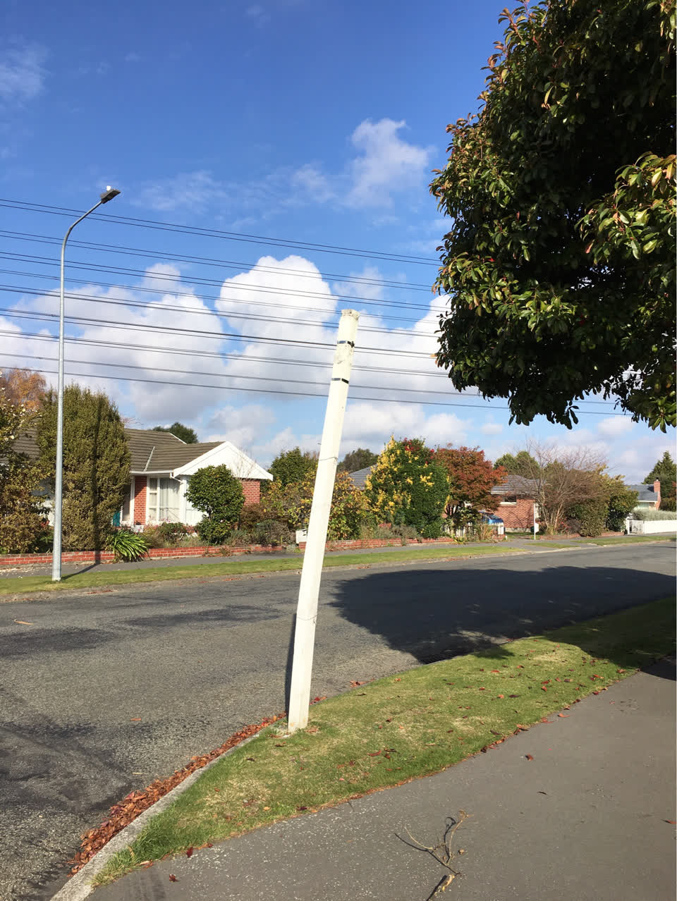 The photograph attached to this roading/streets report