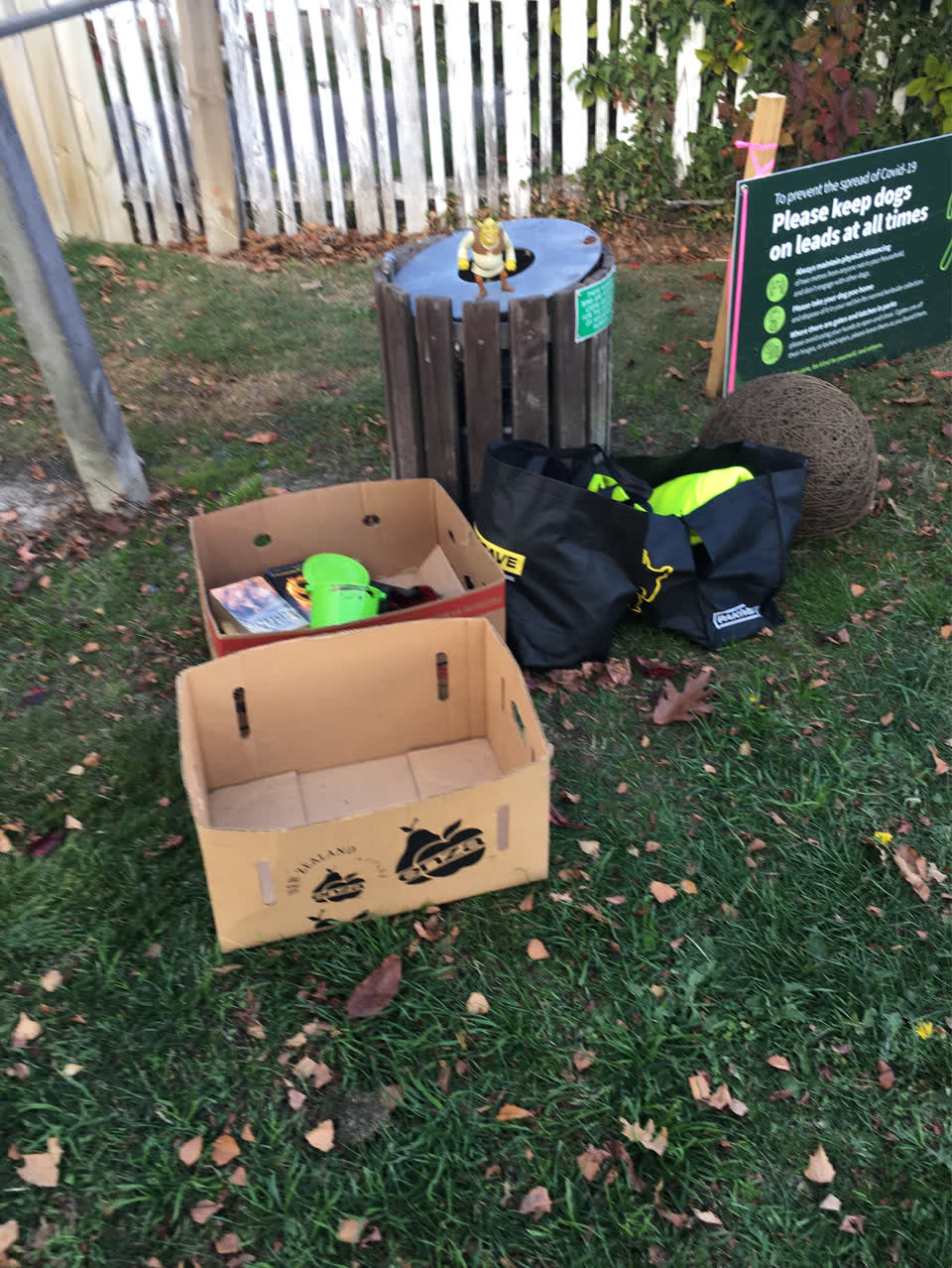 The photograph attached to this rubbish/recycling report
