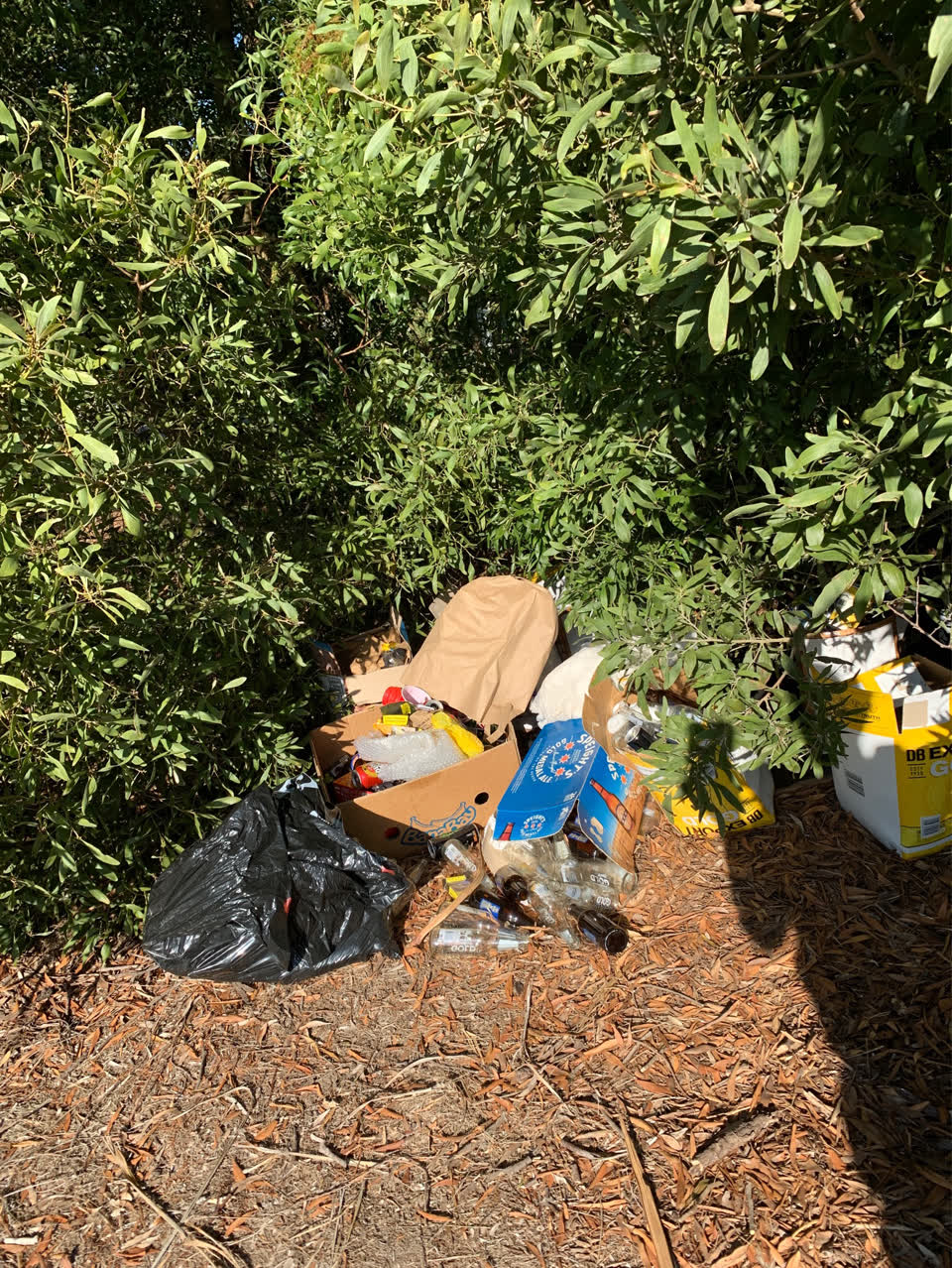The photograph attached to this rubbish/recycling report