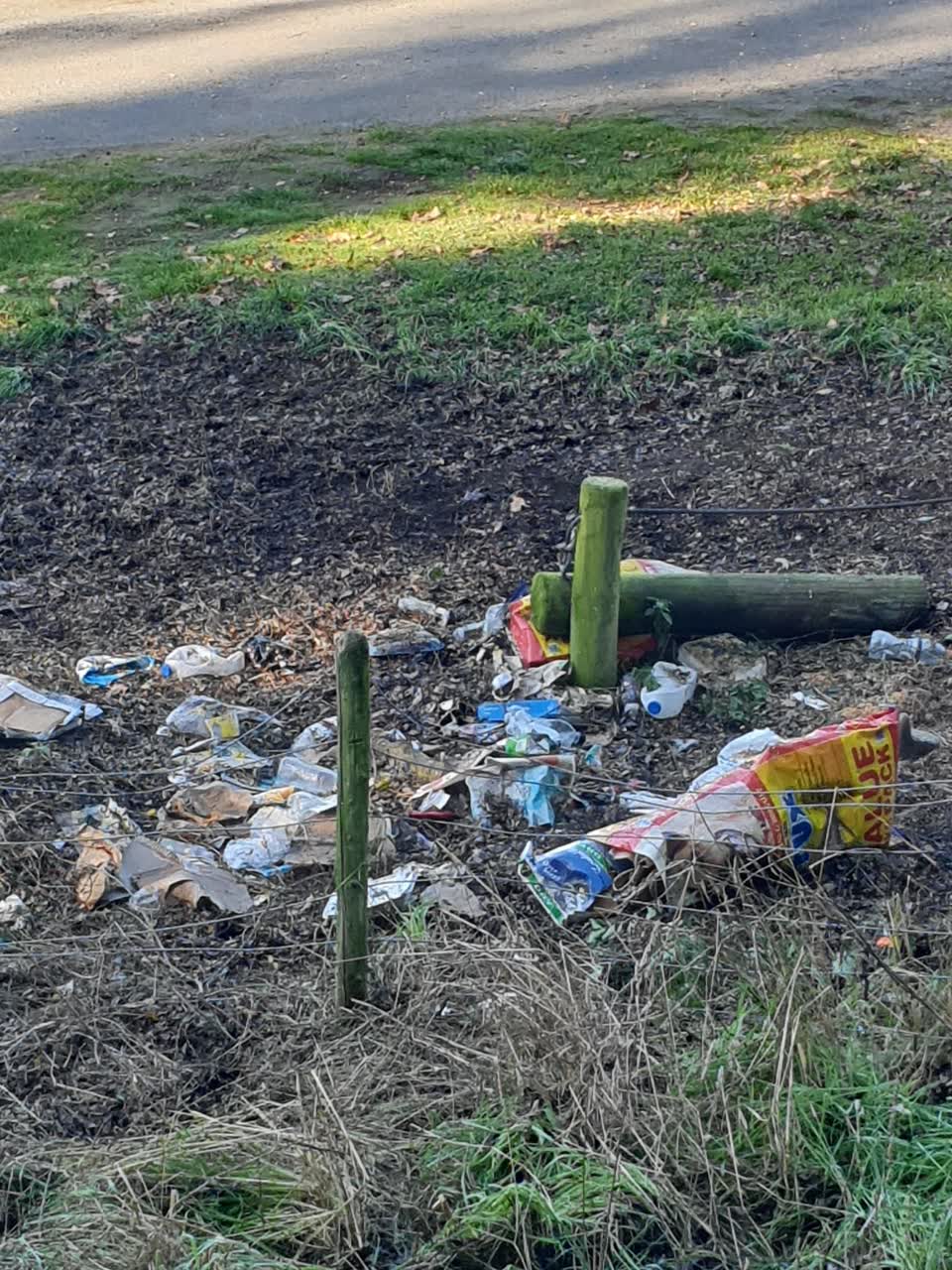 The photograph attached to this rubbish/recycling report