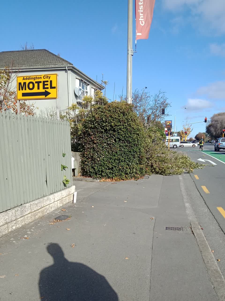 The photograph attached to this roading/streets report