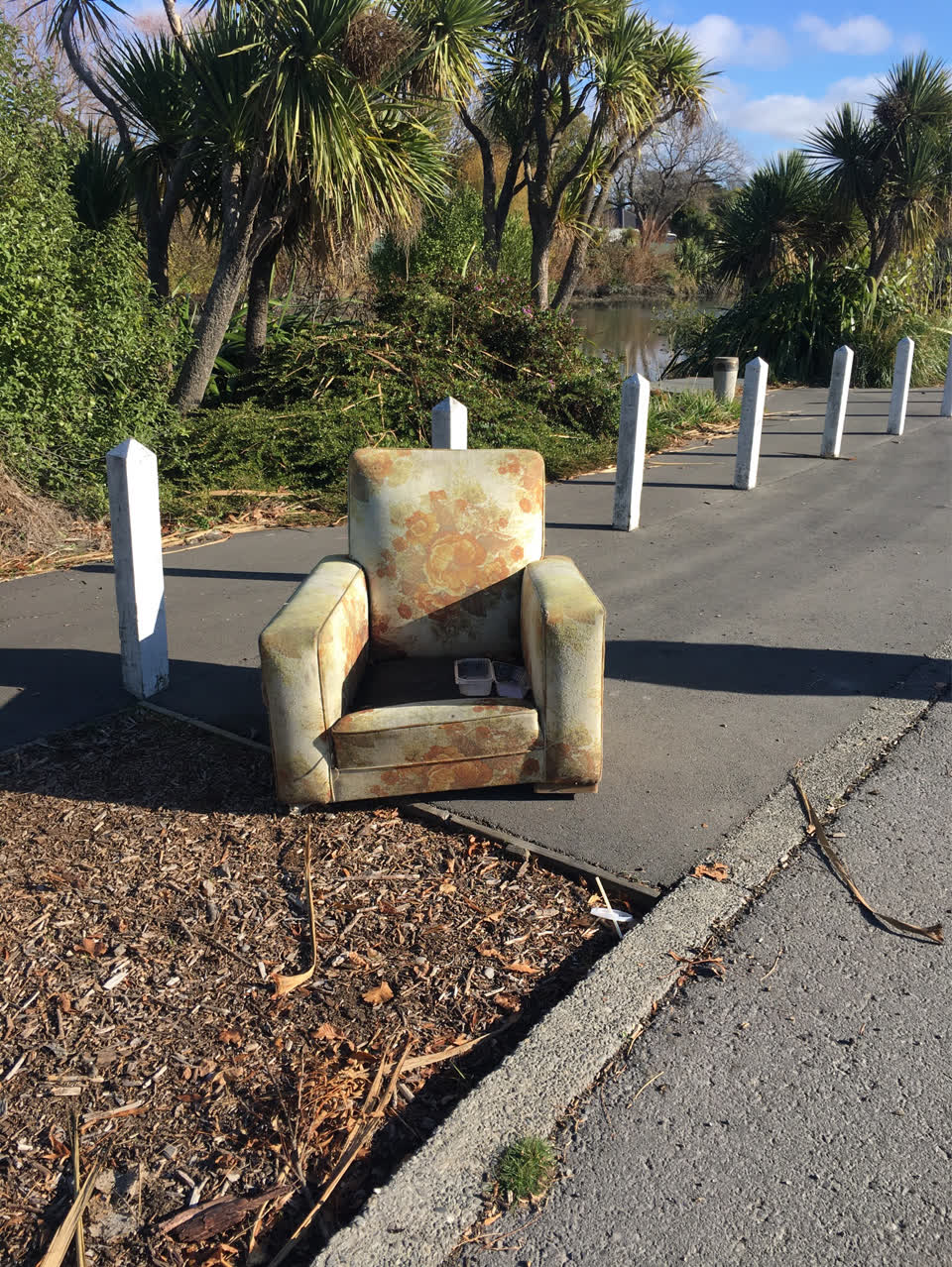 The photograph attached to this rubbish/recycling report