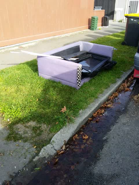 Rubbish/Recycling, a report photo