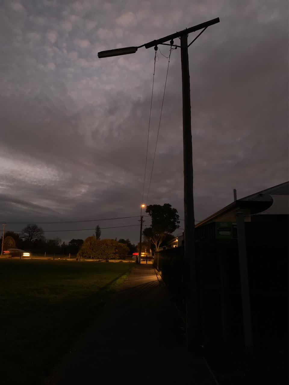 The photograph attached to this roading/streets report