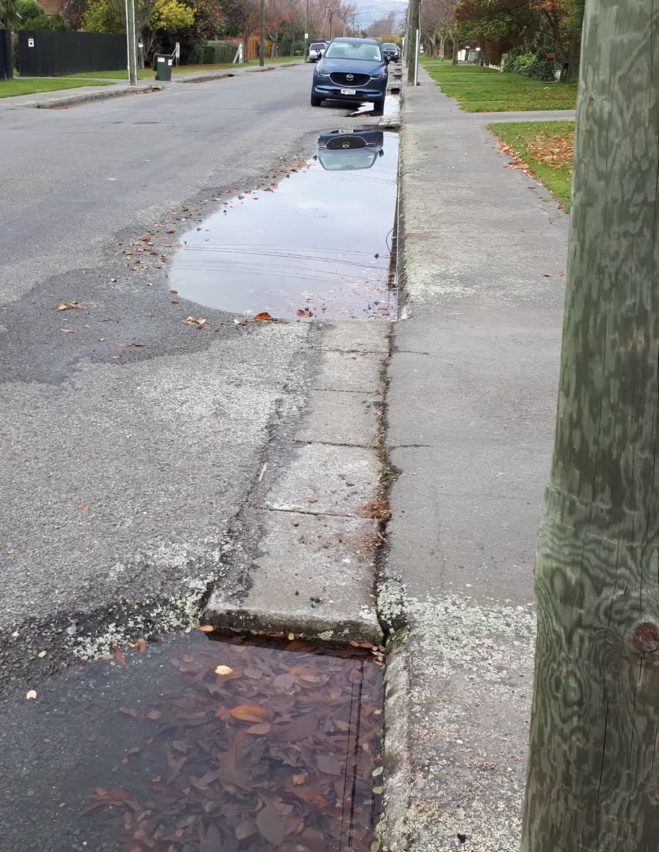 The photograph attached to this wastewater/stormwater report