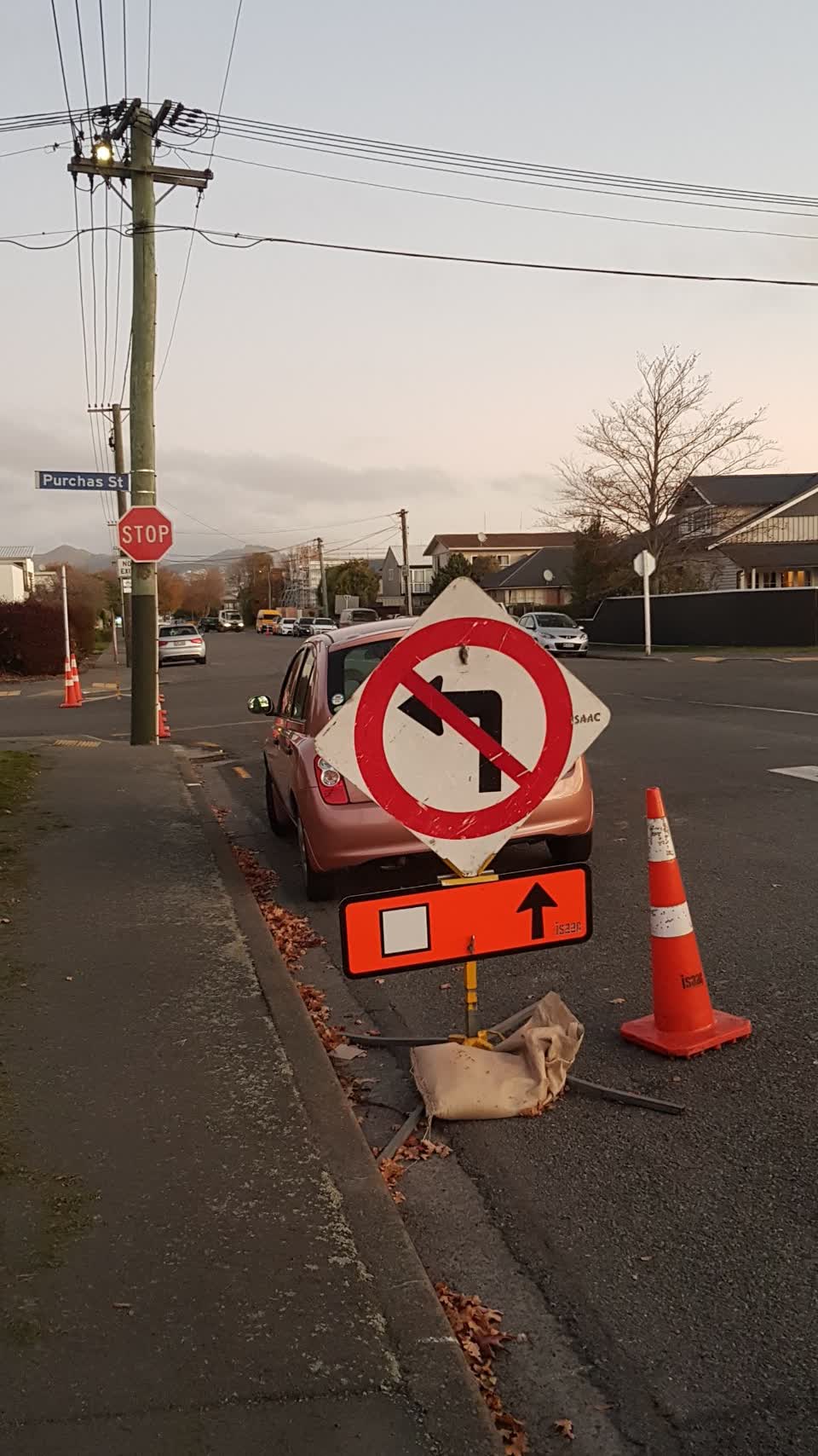 The photograph attached to this roading/streets report
