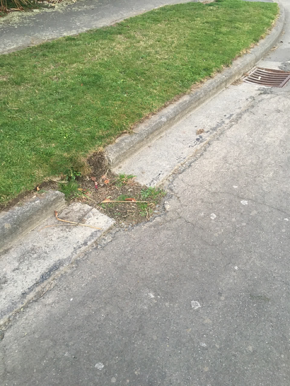 The photograph attached to this roading/streets report