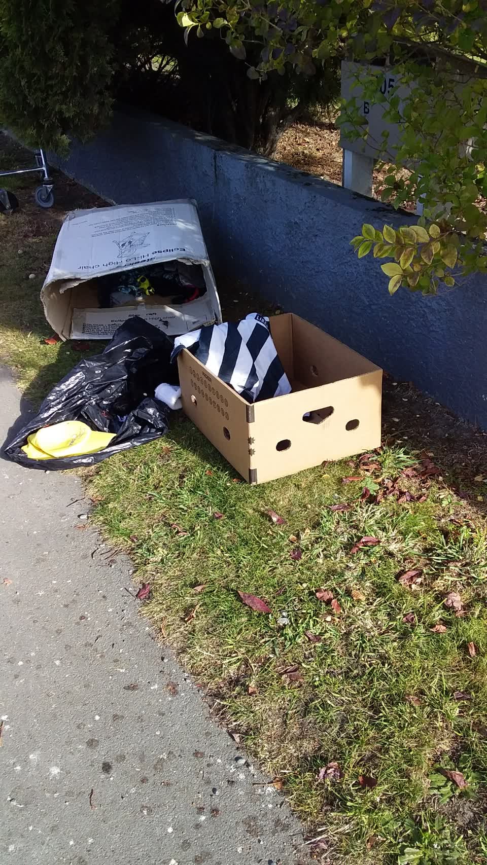 The photograph attached to this rubbish/recycling report
