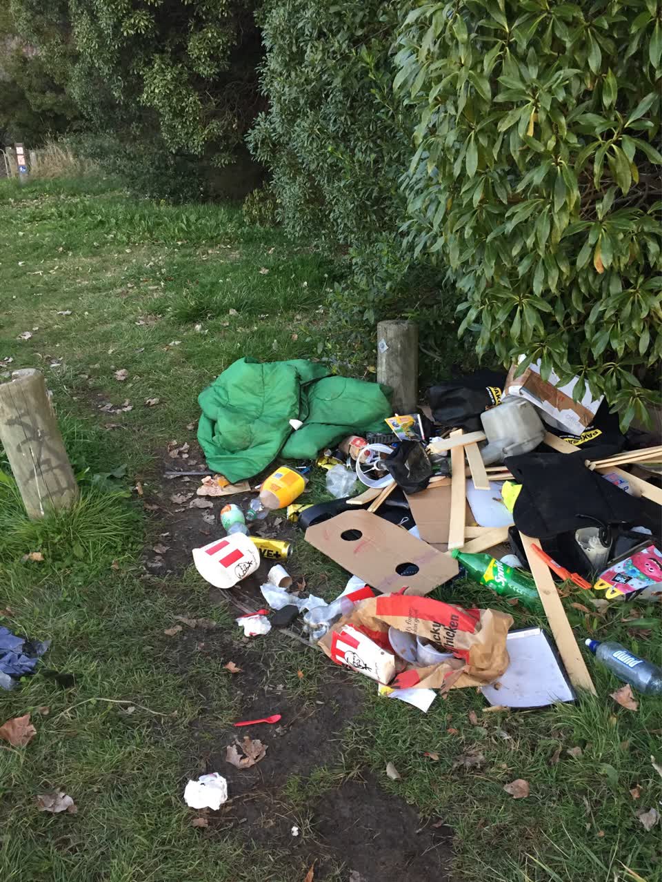 The photograph attached to this rubbish/recycling report