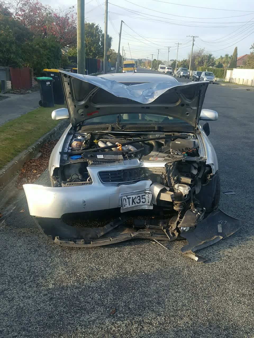 The photograph attached to this roading/streets report
