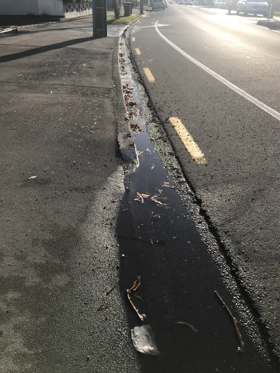 The photograph attached to this wastewater/stormwater report