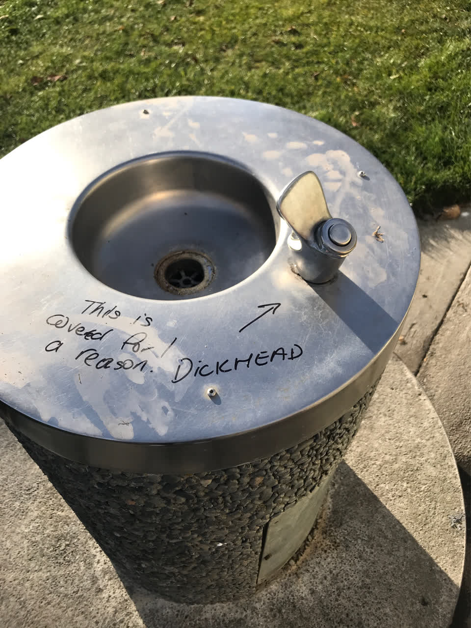 The photograph attached to this water supply report