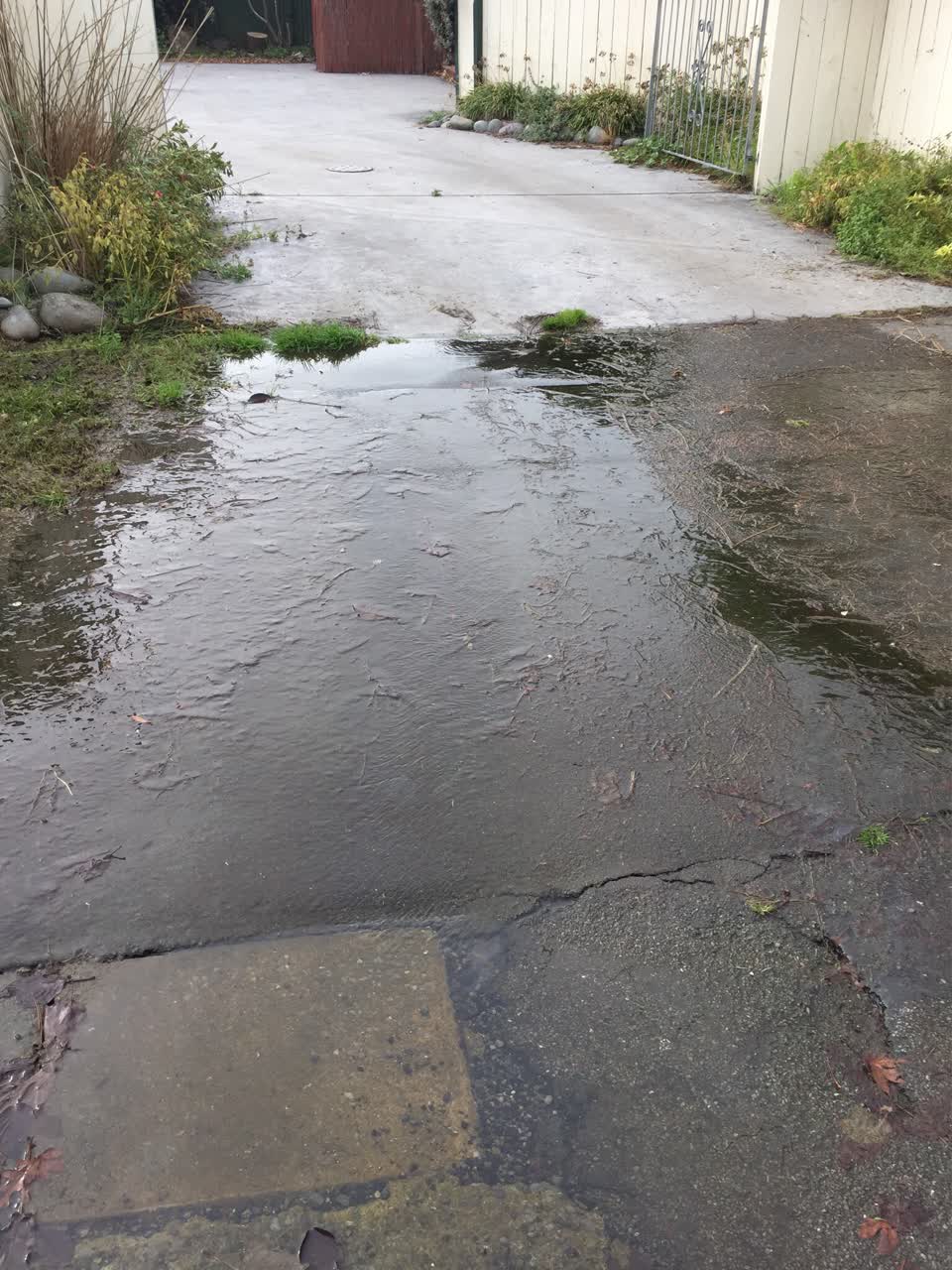 The photograph attached to this flooding report