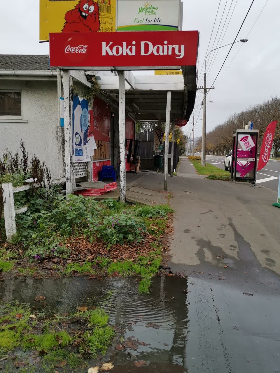 The photograph attached to this flooding report
