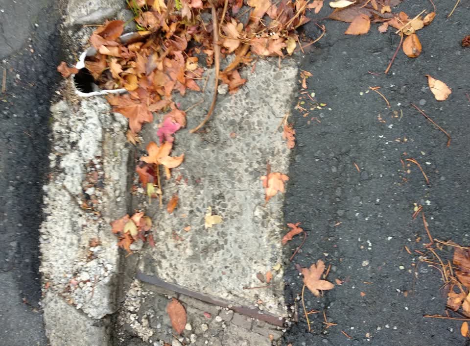 The photograph attached to this flooding report