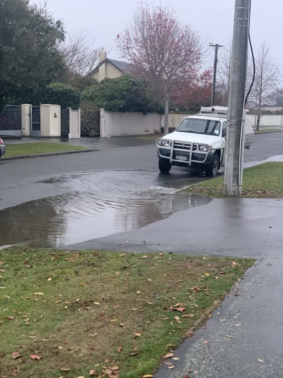 The photograph attached to this wastewater/stormwater report