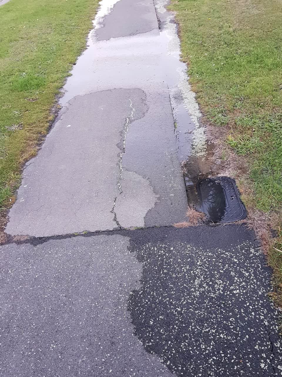 The photograph attached to this flooding report