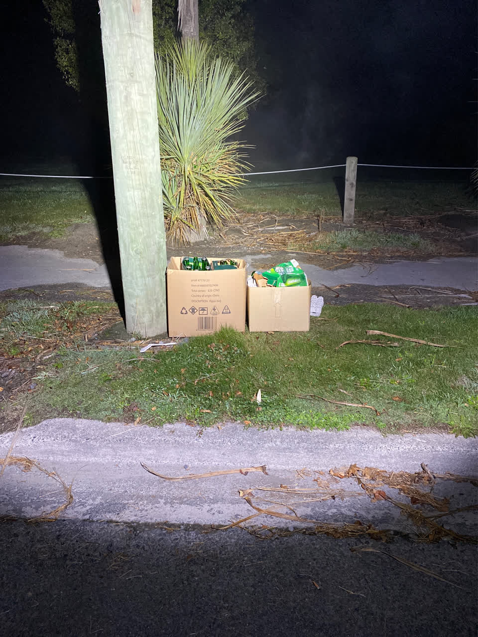 The photograph attached to this rubbish/recycling report