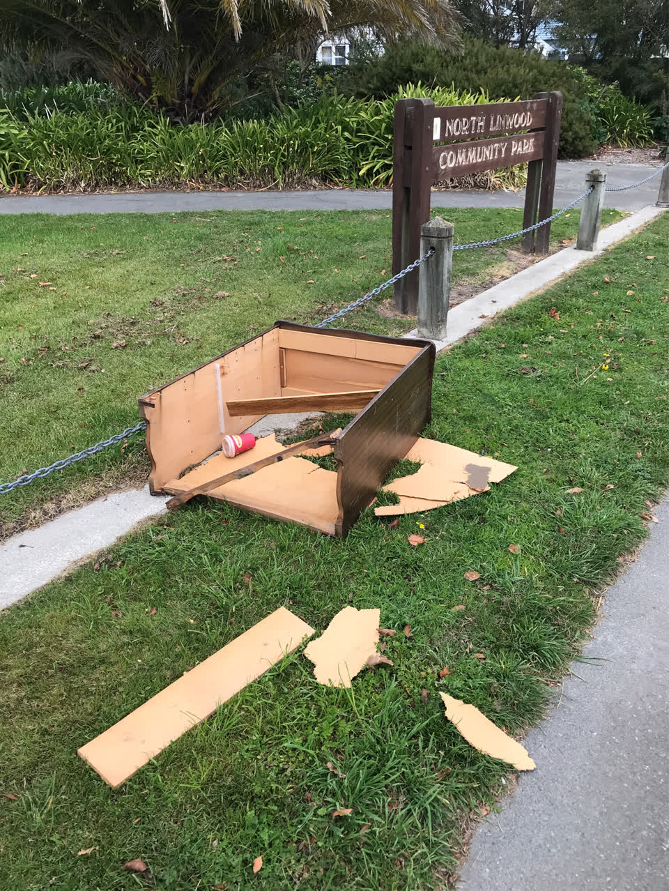 The photograph attached to this parks report