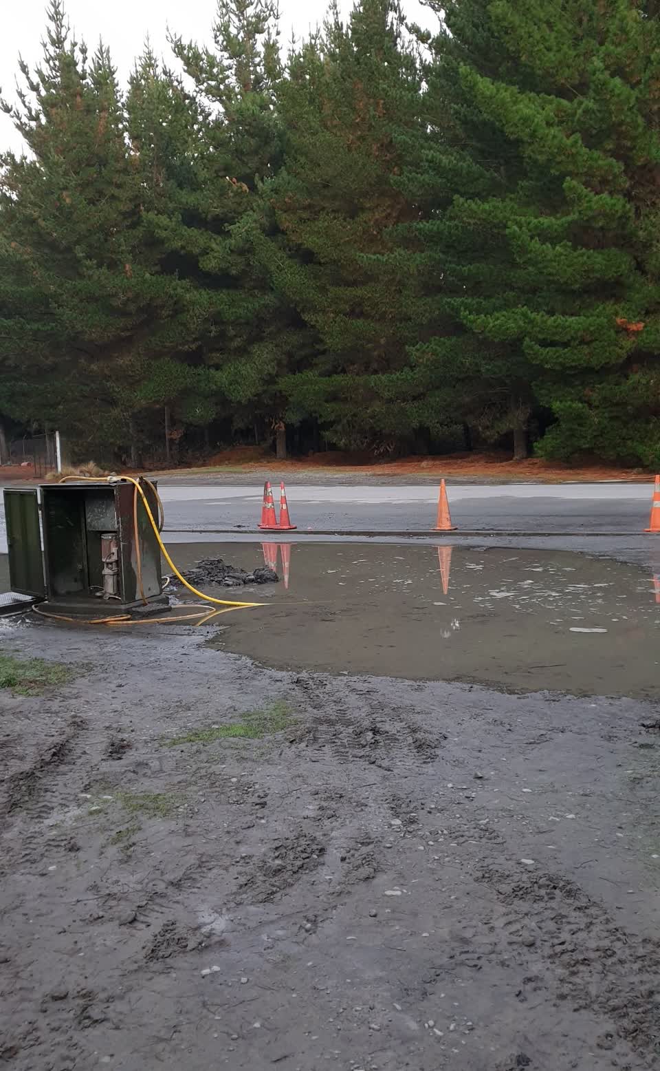 The photograph attached to this flooding report
