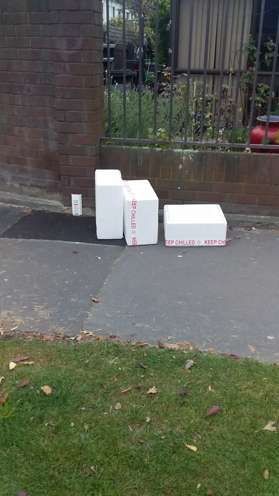 The photograph attached to this rubbish/recycling report
