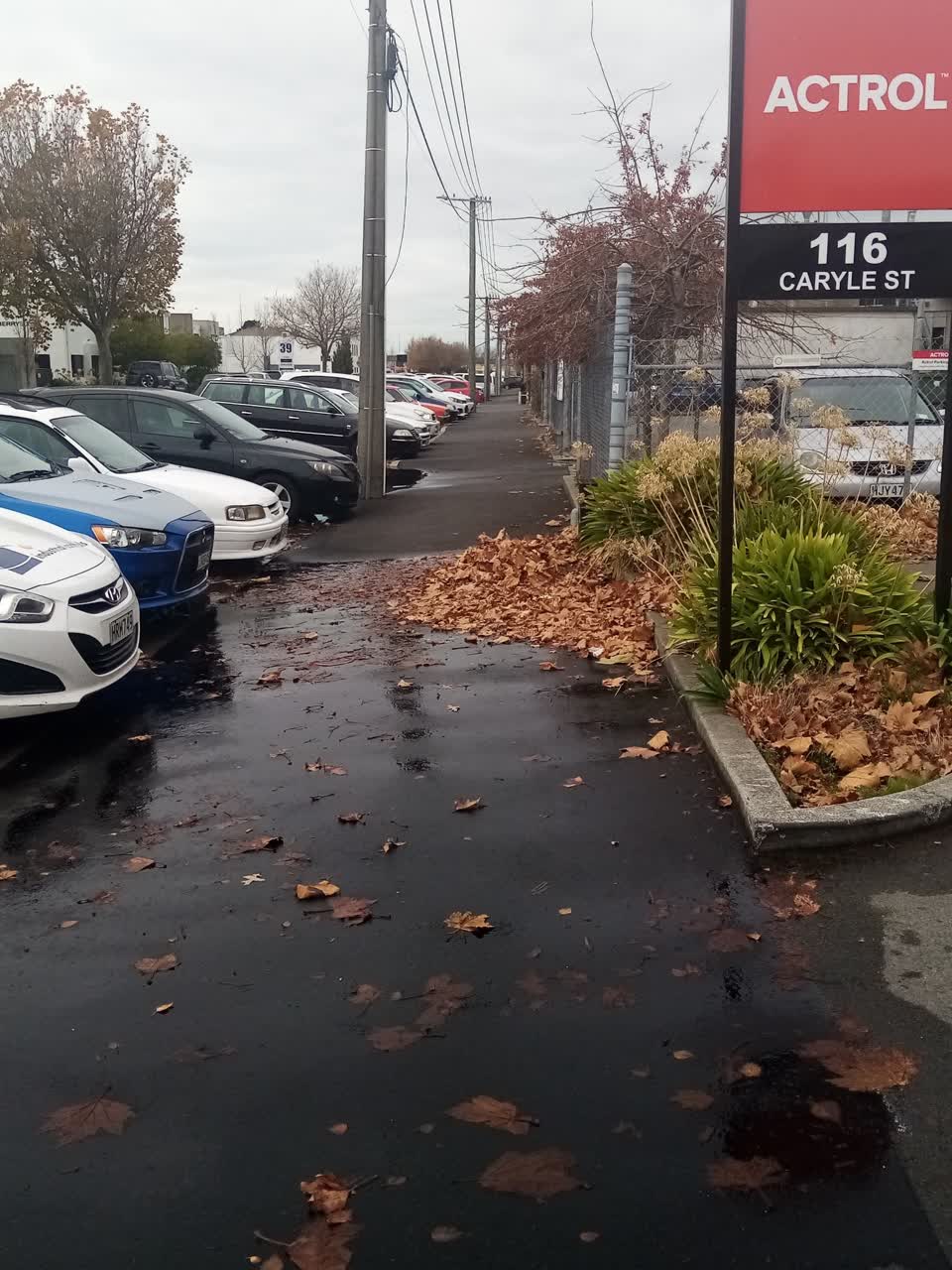 The photograph attached to this flooding report