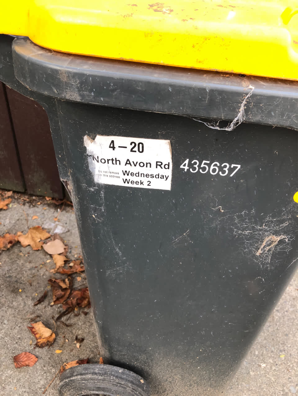 The photograph attached to this rubbish/recycling report