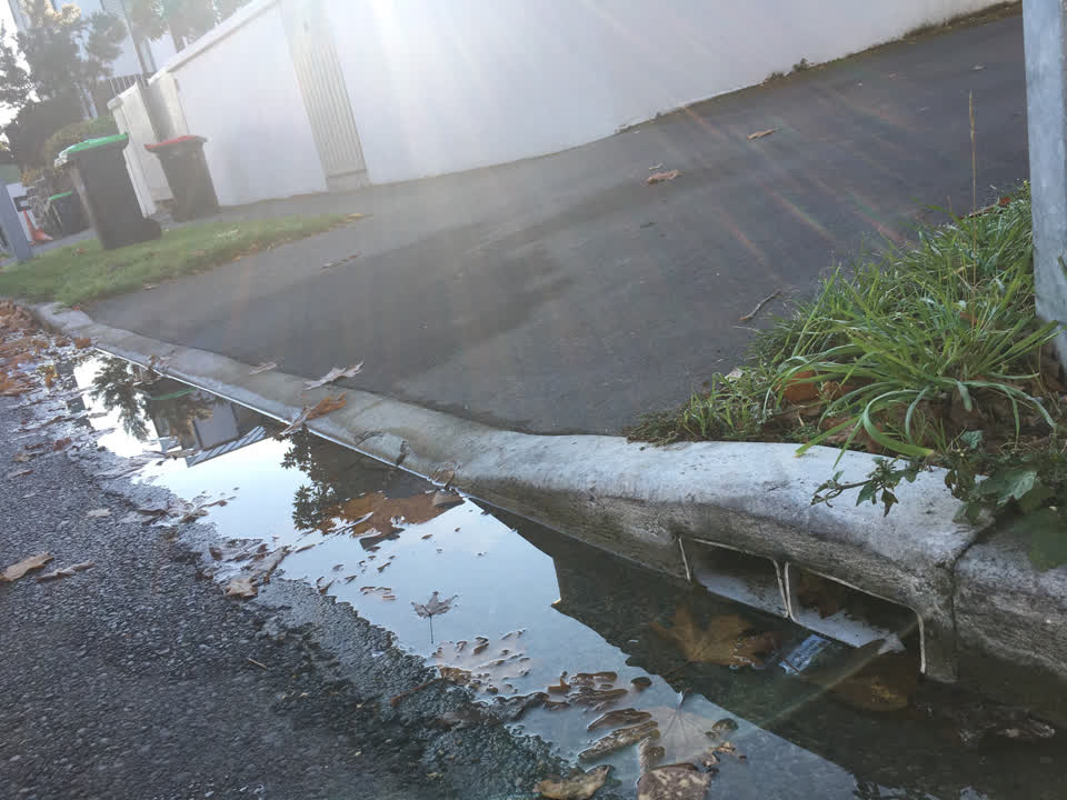 The photograph attached to this wastewater/stormwater report