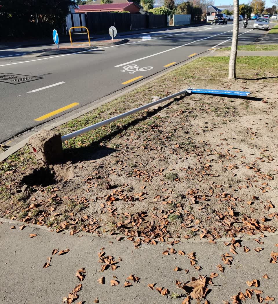 The photograph attached to this roading/streets report