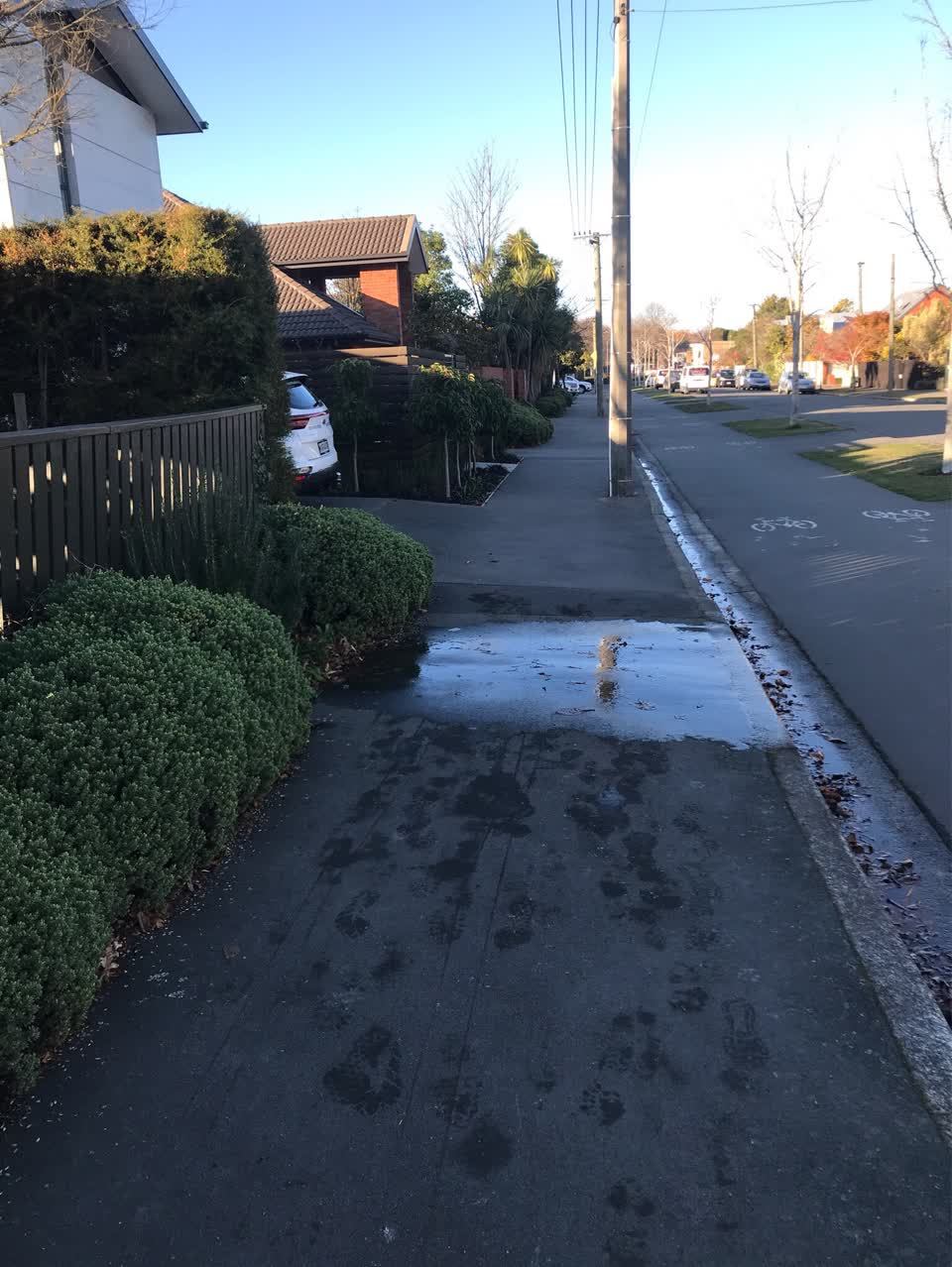 The photograph attached to this water supply report
