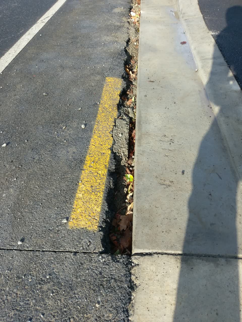 The photograph attached to this roading/streets report