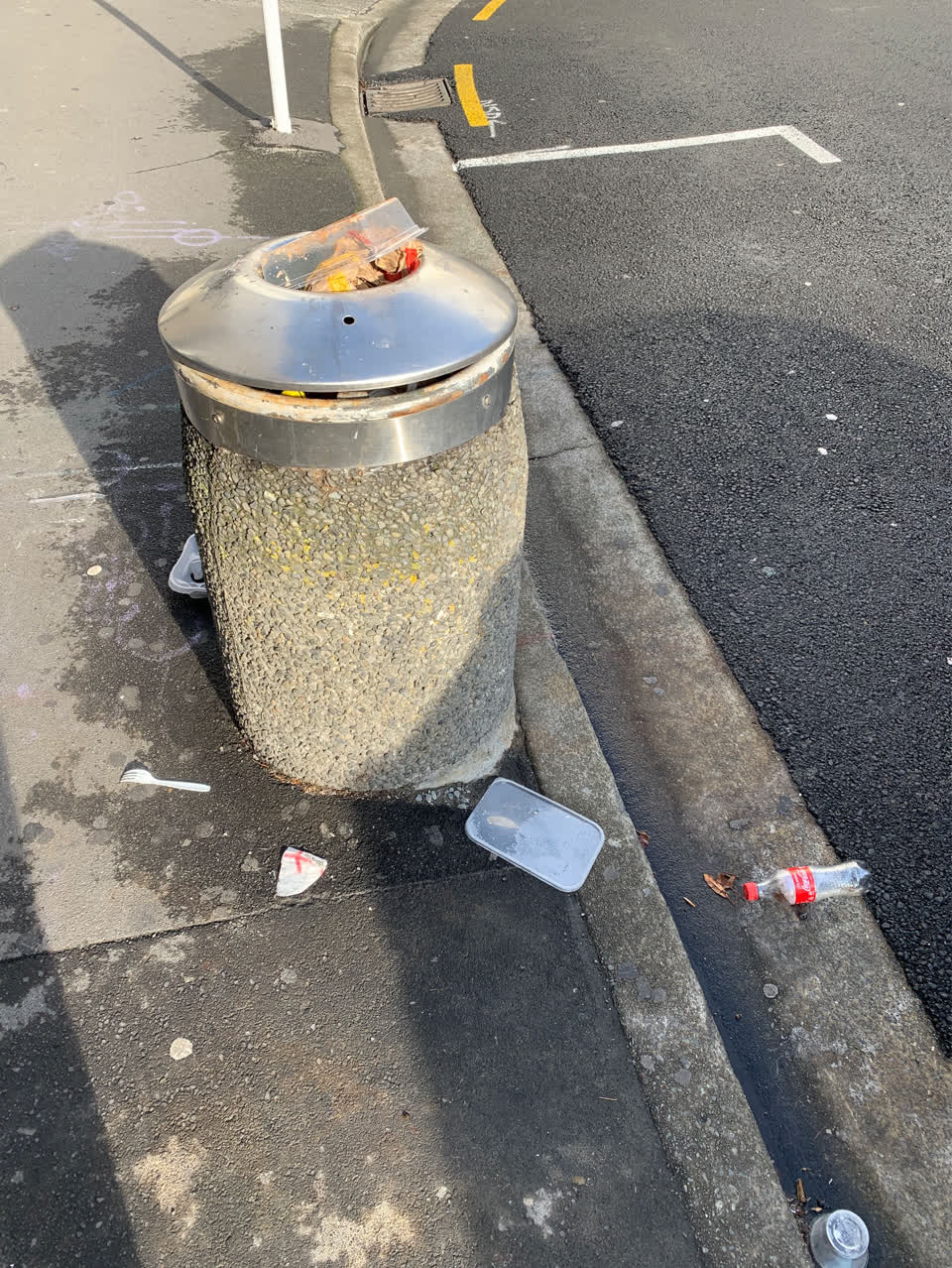 The photograph attached to this rubbish/recycling report