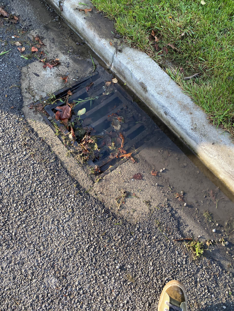 The photograph attached to this wastewater/stormwater report