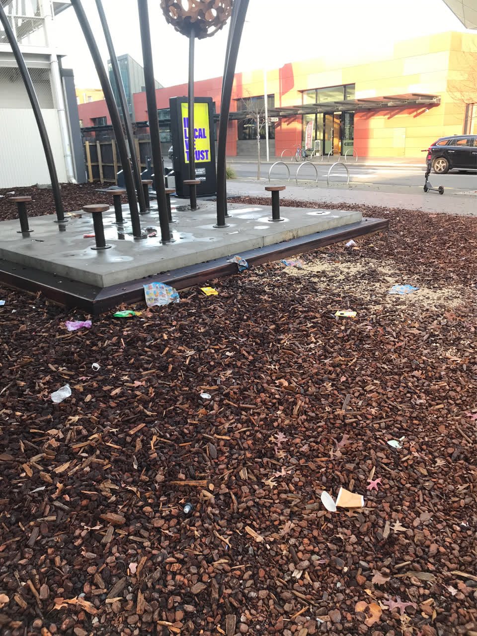 The photograph attached to this rubbish/recycling report