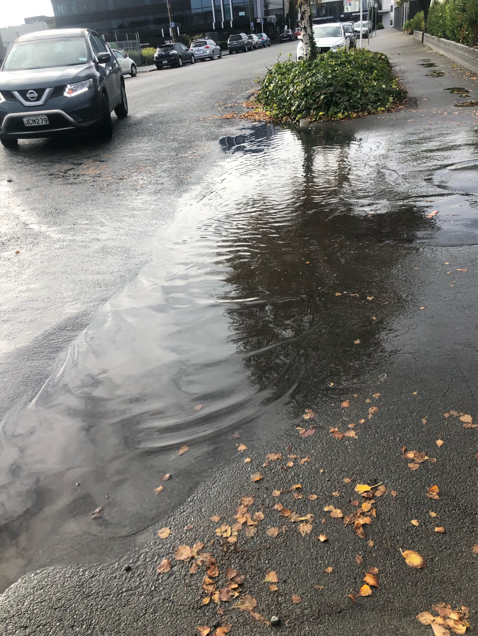 The photograph attached to this flooding report