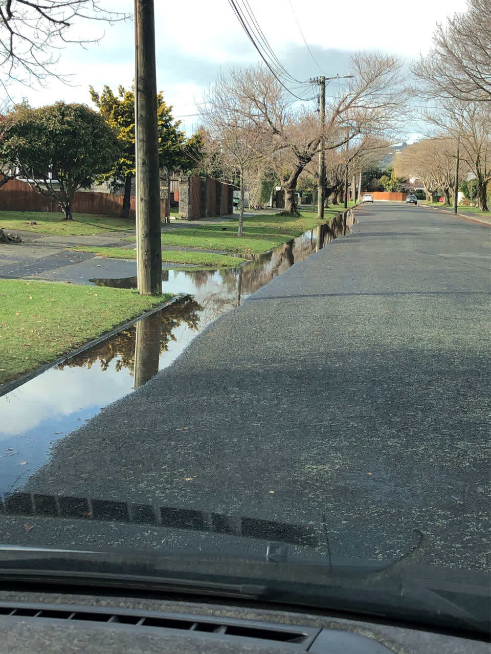 The photograph attached to this roading/streets report
