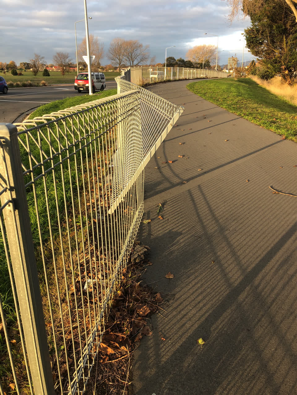 The photograph attached to this roading/streets report