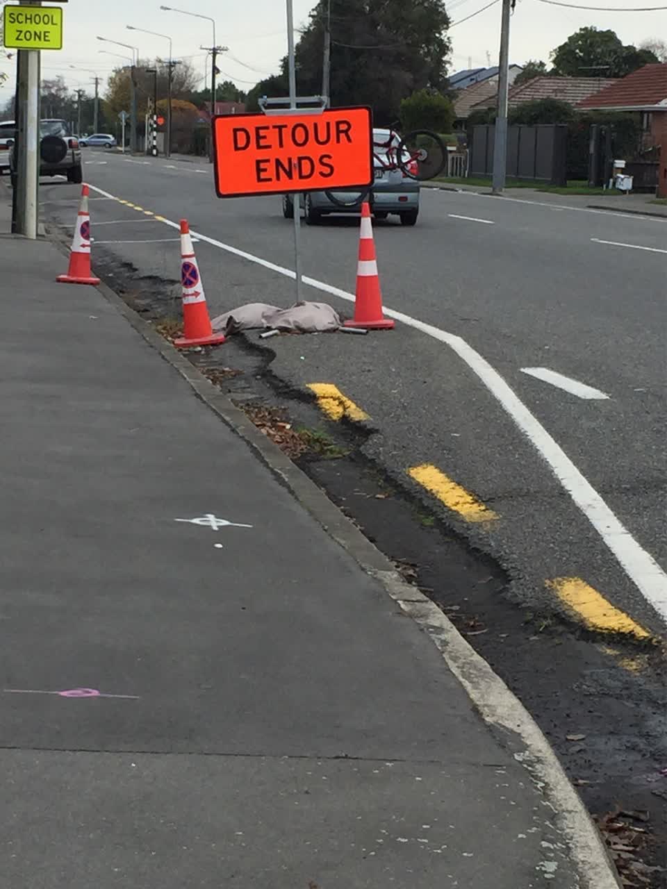 The photograph attached to this roading/streets report