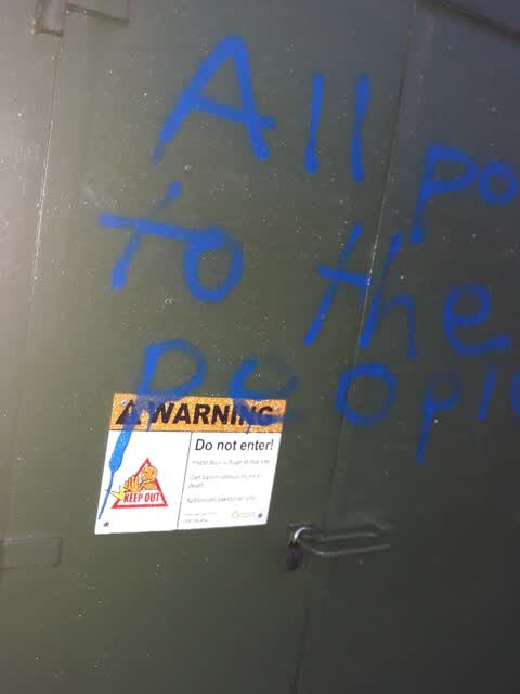 Graffiti, a report photo