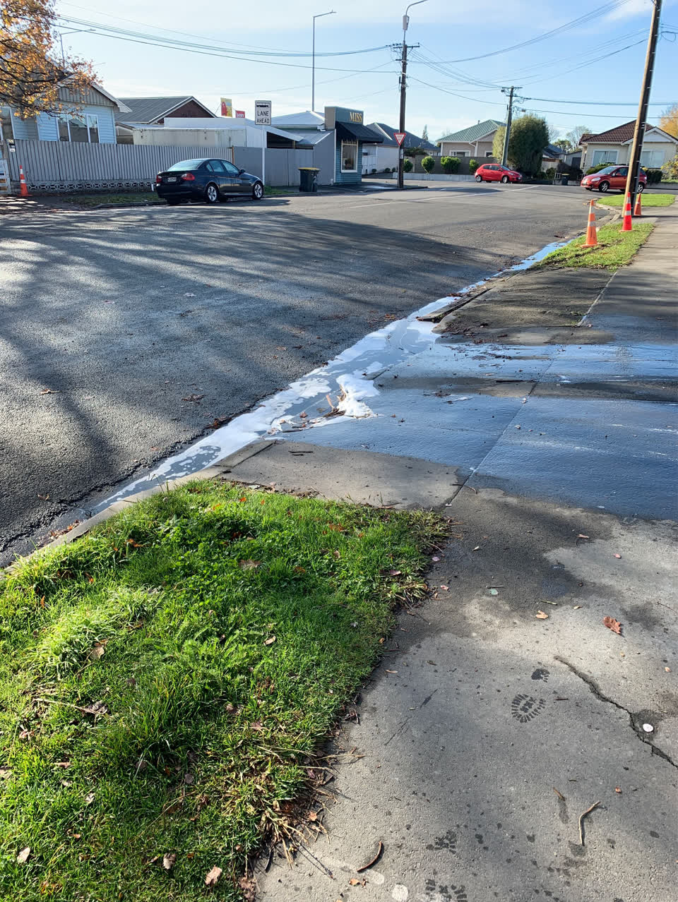 The photograph attached to this wastewater/stormwater report