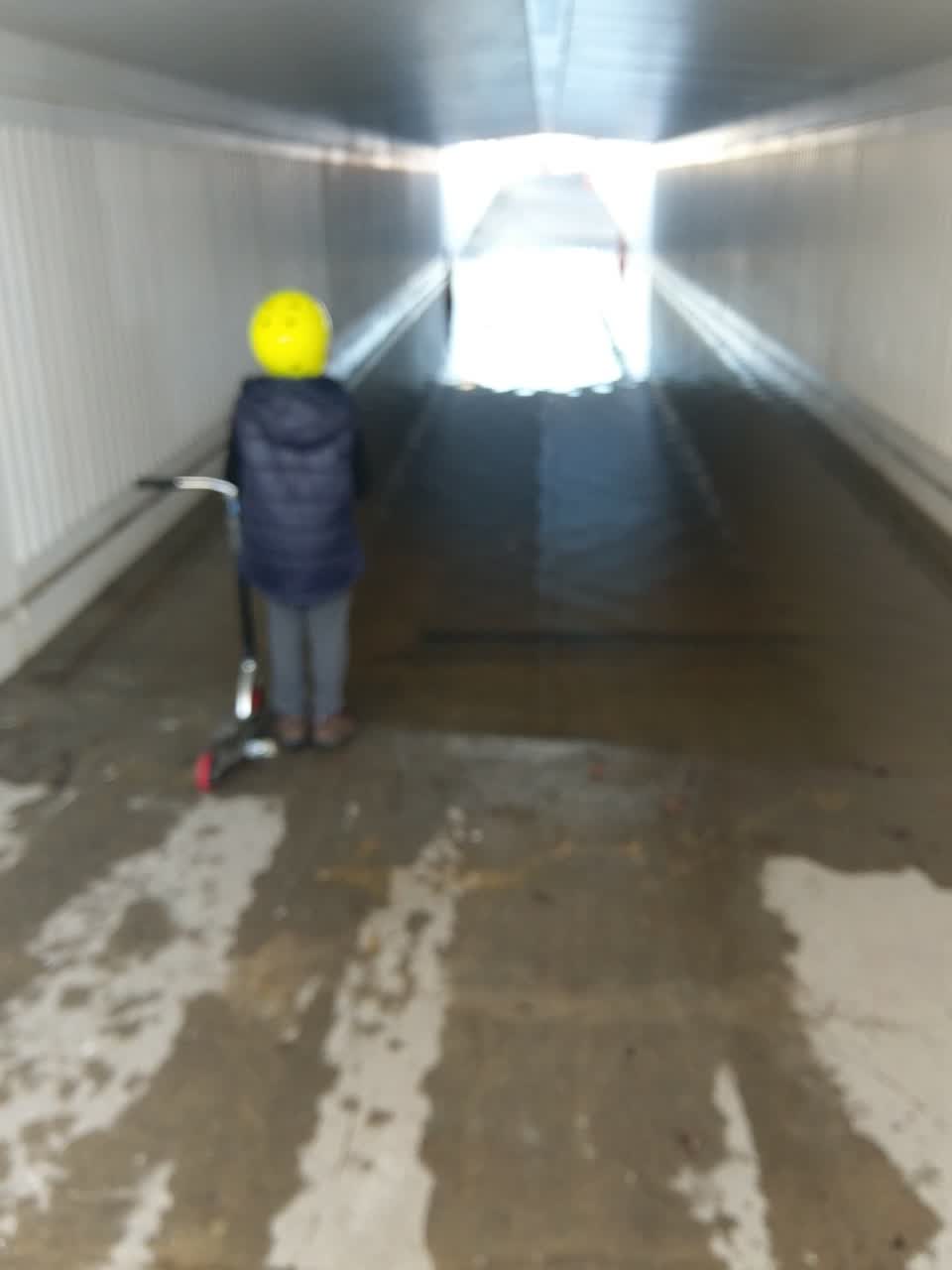 The photograph attached to this flooding report