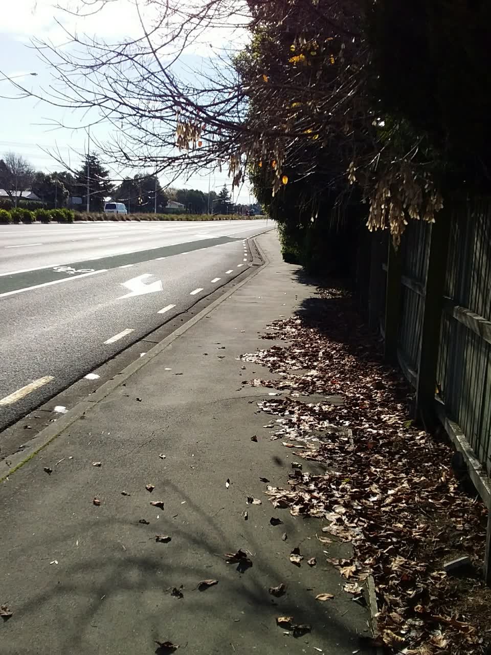 The photograph attached to this roading/streets report