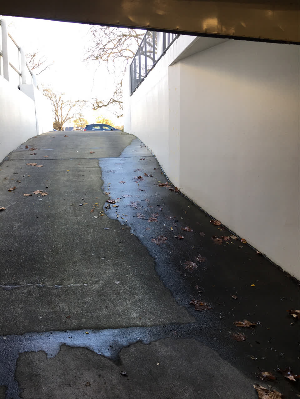 The photograph attached to this flooding report