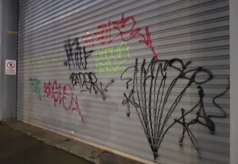 Graffiti, a report photo